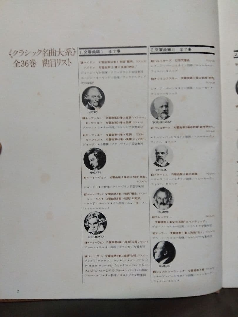 LPレコード　クラッシック名曲集　SONYファミリークラブ