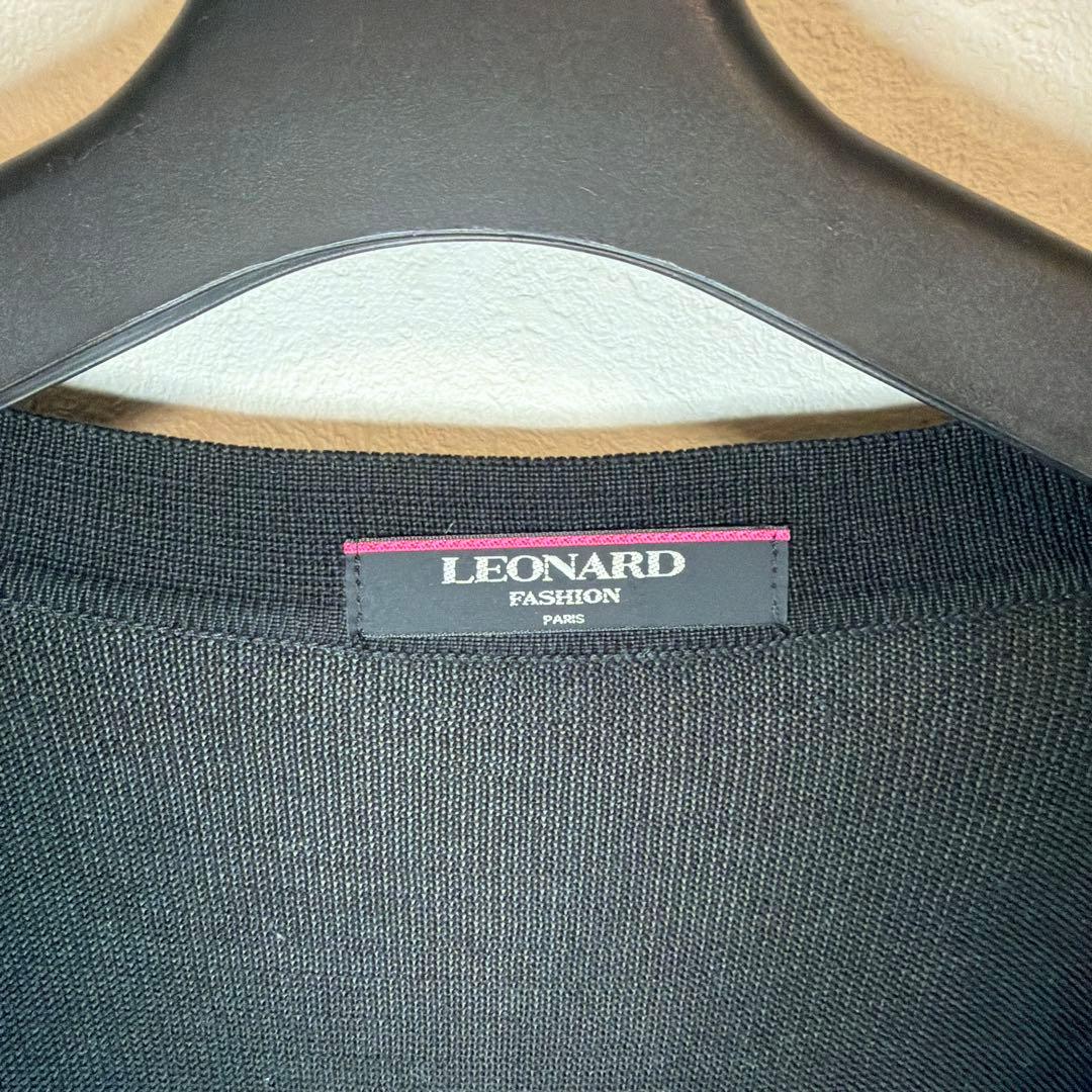 Leonard レオナール 花柄刺繍 カーディガン Mサイズ