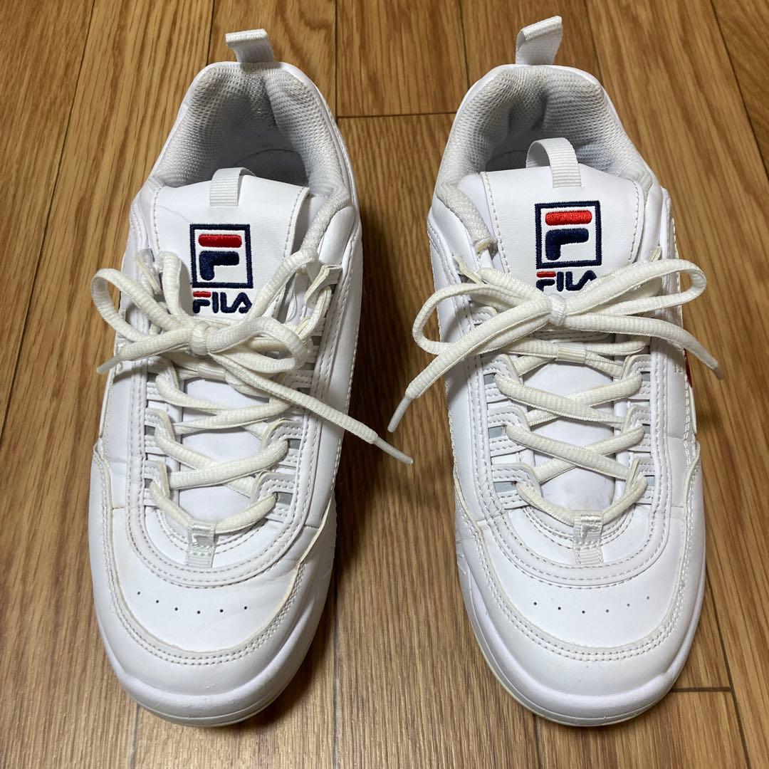 《美品》FILA ゴルフシューズ ディスラプター24.5cm レディース