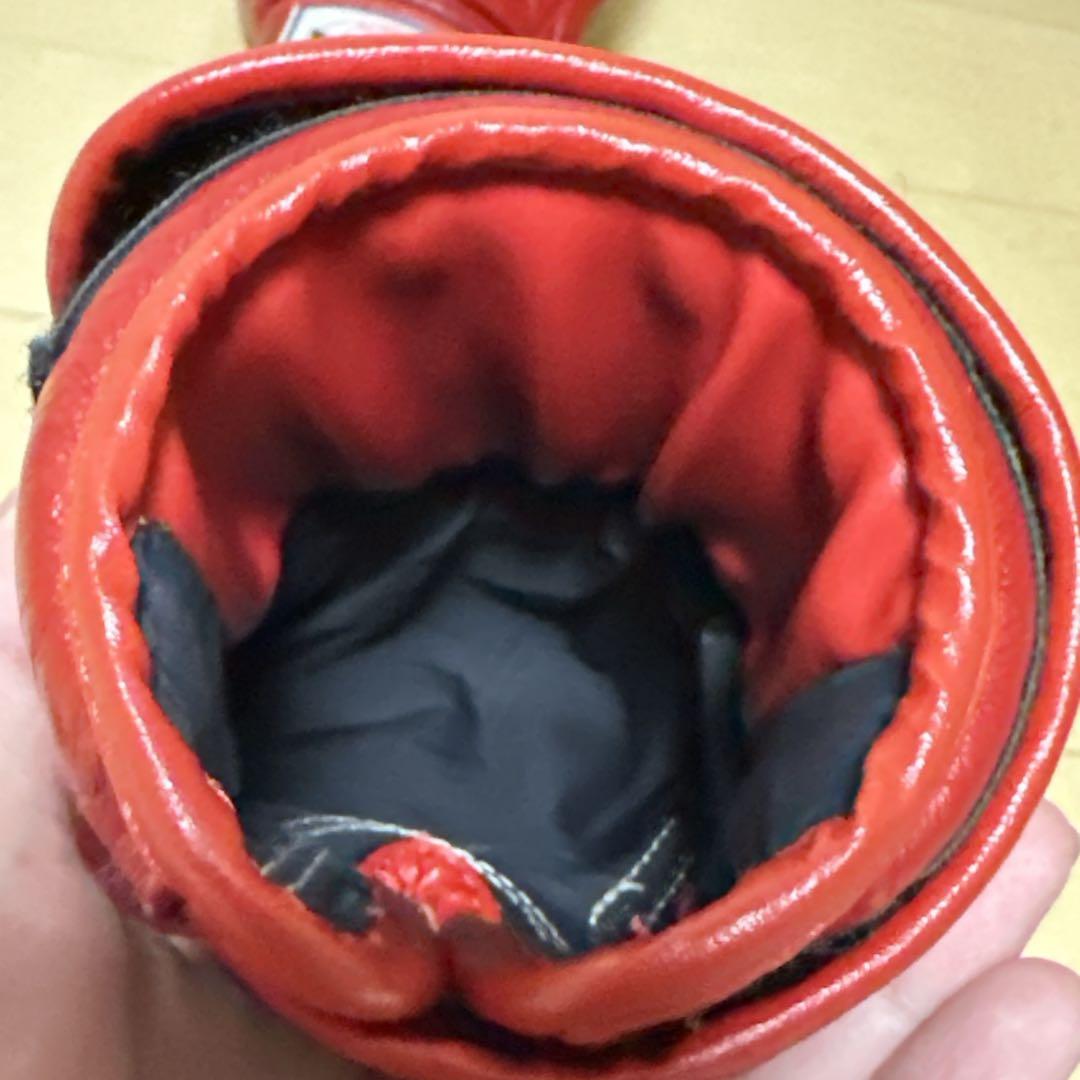 美品 WINDY ボクシンググローブ 10oz 赤 マジックテープ