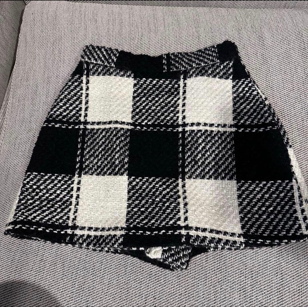 shéller ブロックチェックスコート M