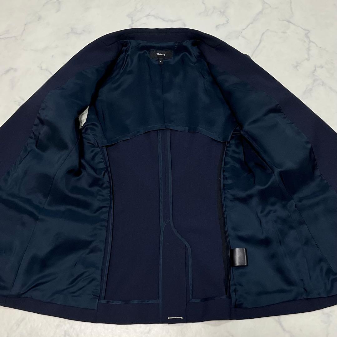 未使用級✨️Theory TAILOR テーラードジャケット 背抜き ネイビー L