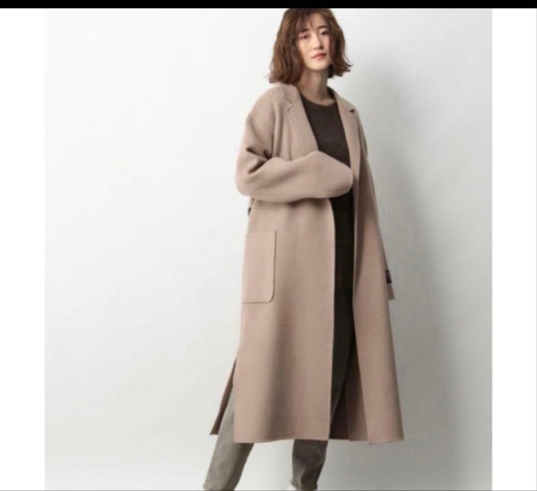 アパートバイローリーズ ベージュ ロングコートcasheep ガウンコート