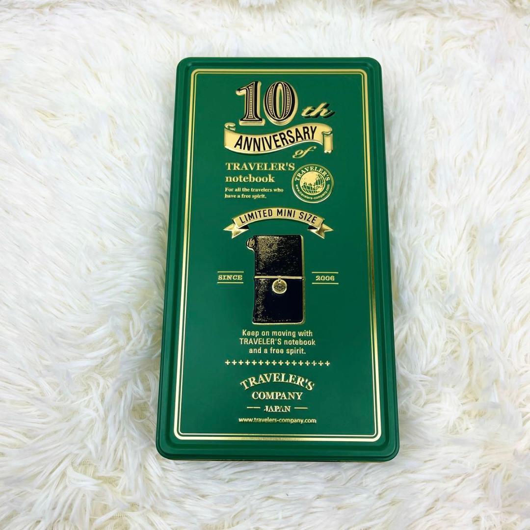【新品・10周年限定】トラベラーズノート ミニ 10周年缶セット