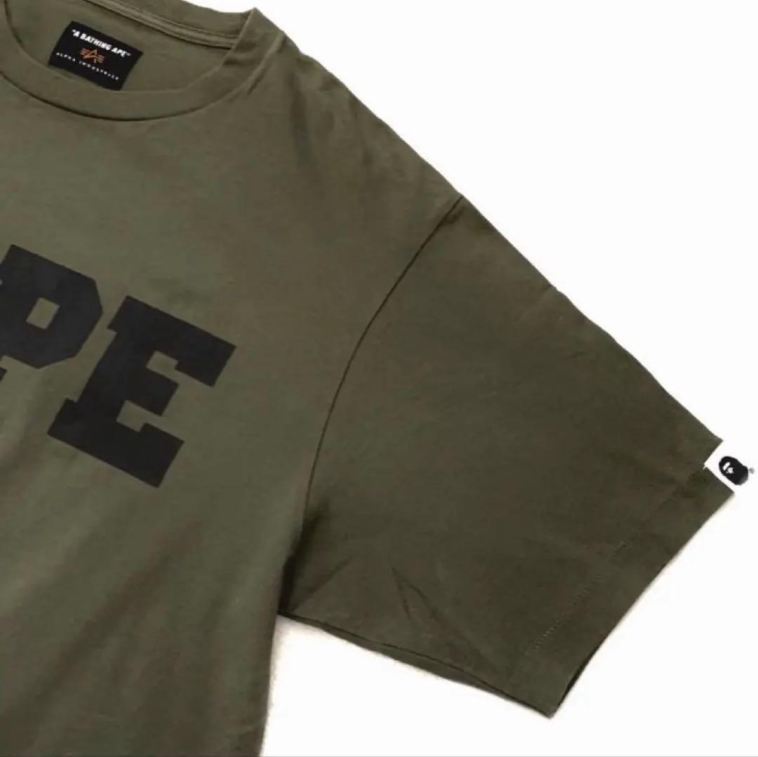BAPE X ALPHA INDUSTRIES Tシャツ サイズL