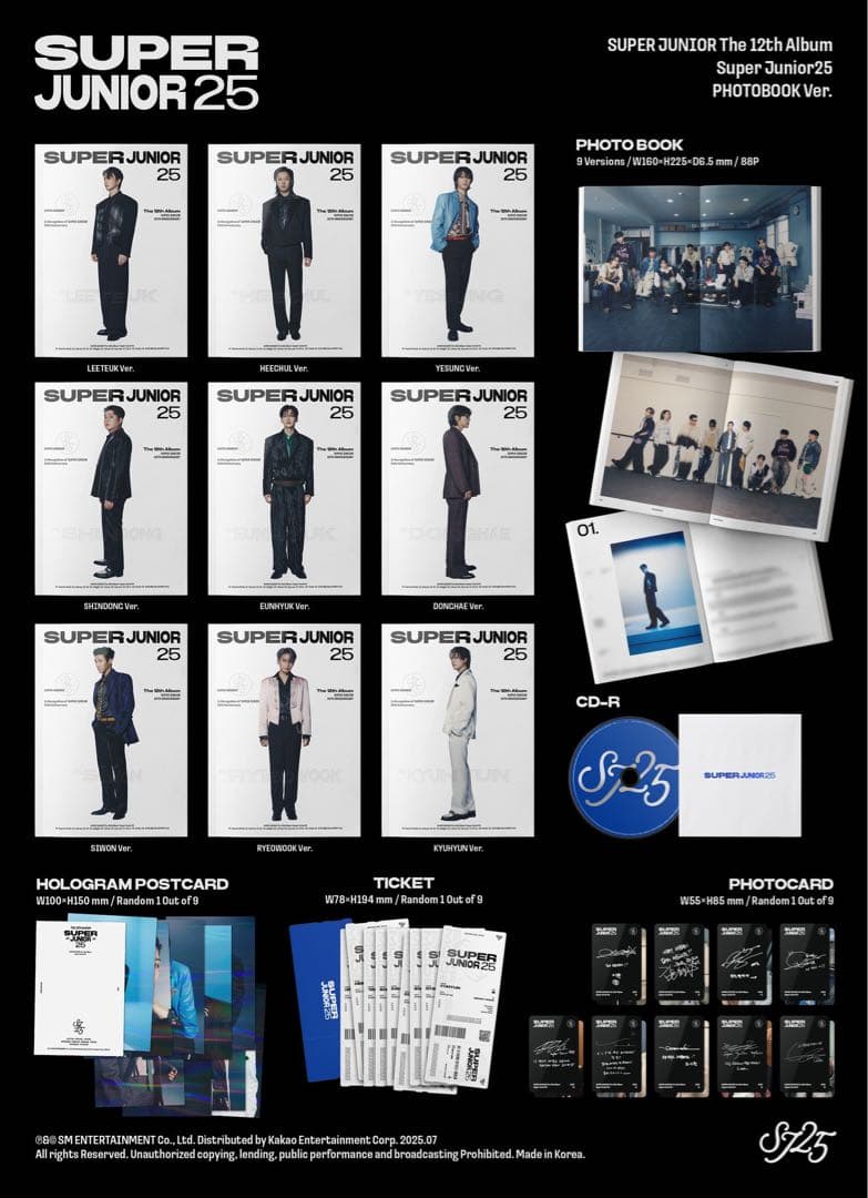 super junior 25 ドンヘ トレカ SMini photo book