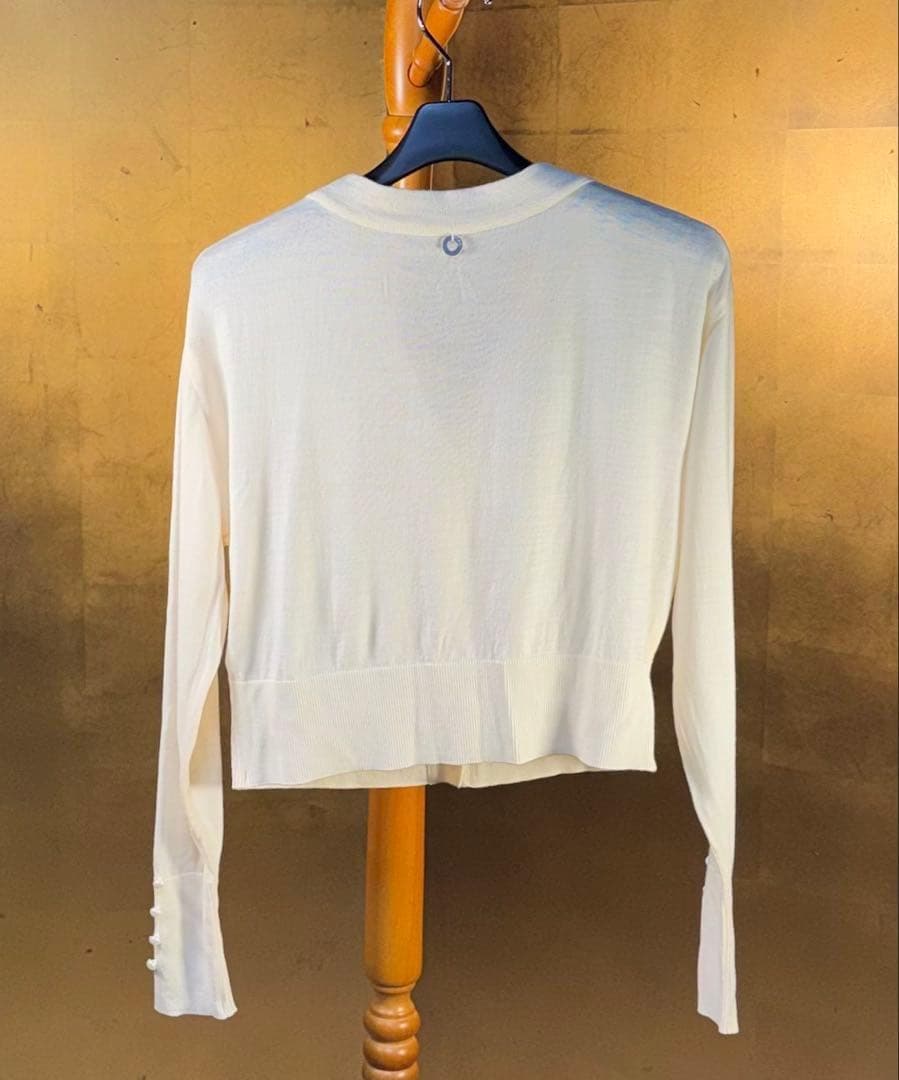 【Reneルネ】新品定価42,000円春ニットウォッシャブルカーディガン36