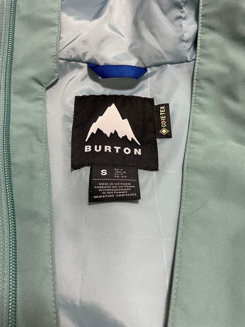 BURTON パウライン　GORE-TEX 2Lジャケット ライトグリーン