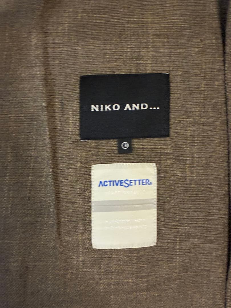 セットアップジャケット　niko and…
