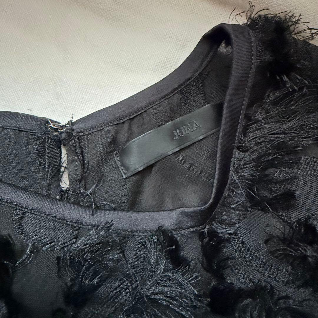 juha ユハ LONG CUT JACQUARD P/Oサイズ4 黒