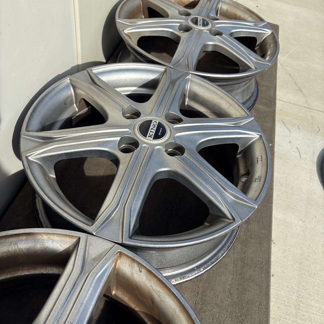 キノ スポーツ KINO SPORTS アルミホイール 14 インチ。　2本