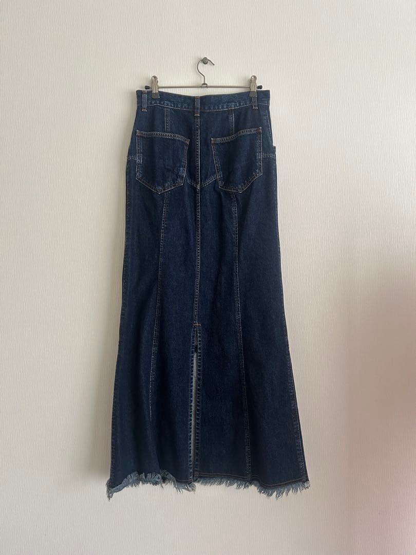 FETICO DENIM SLITMAXISKIRT デニムスカート