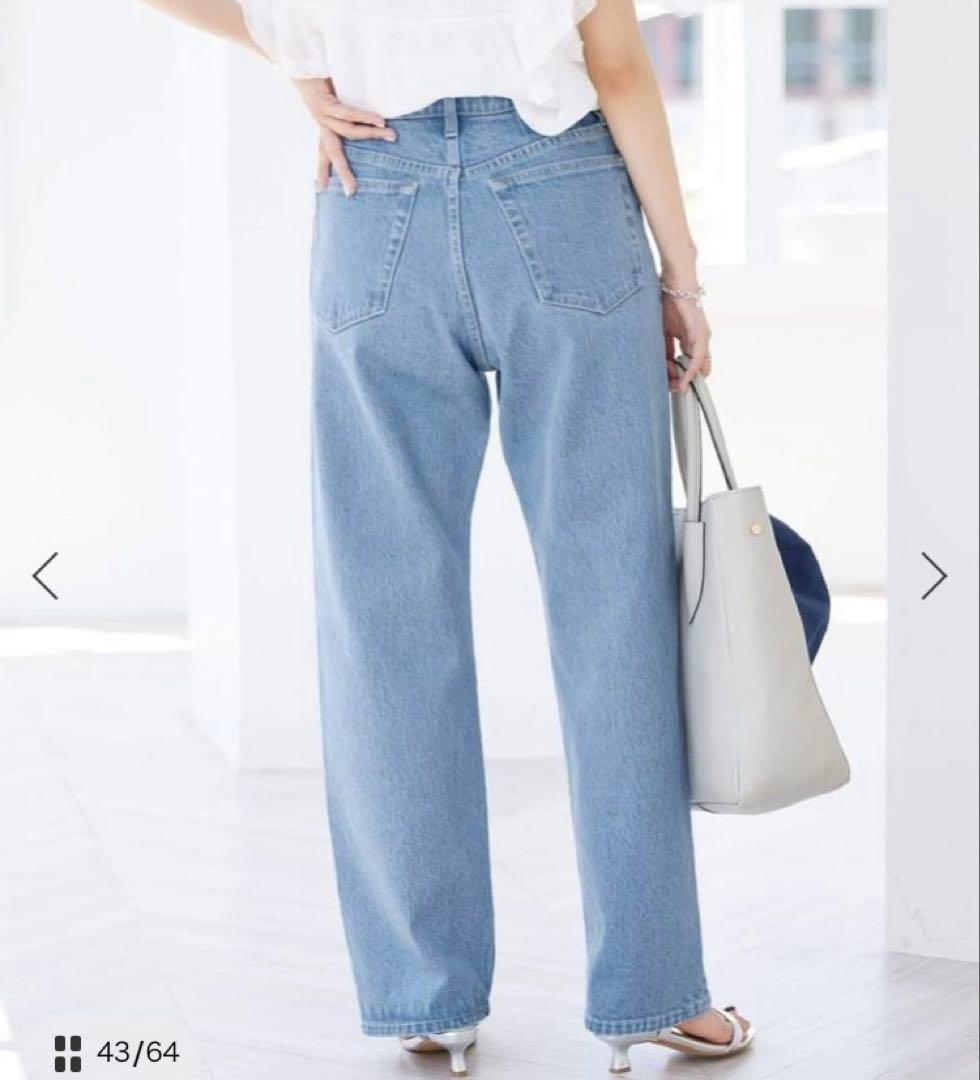 【まゆげじ】SLOBE IENA LE DENIM ストレートデニムパンツ