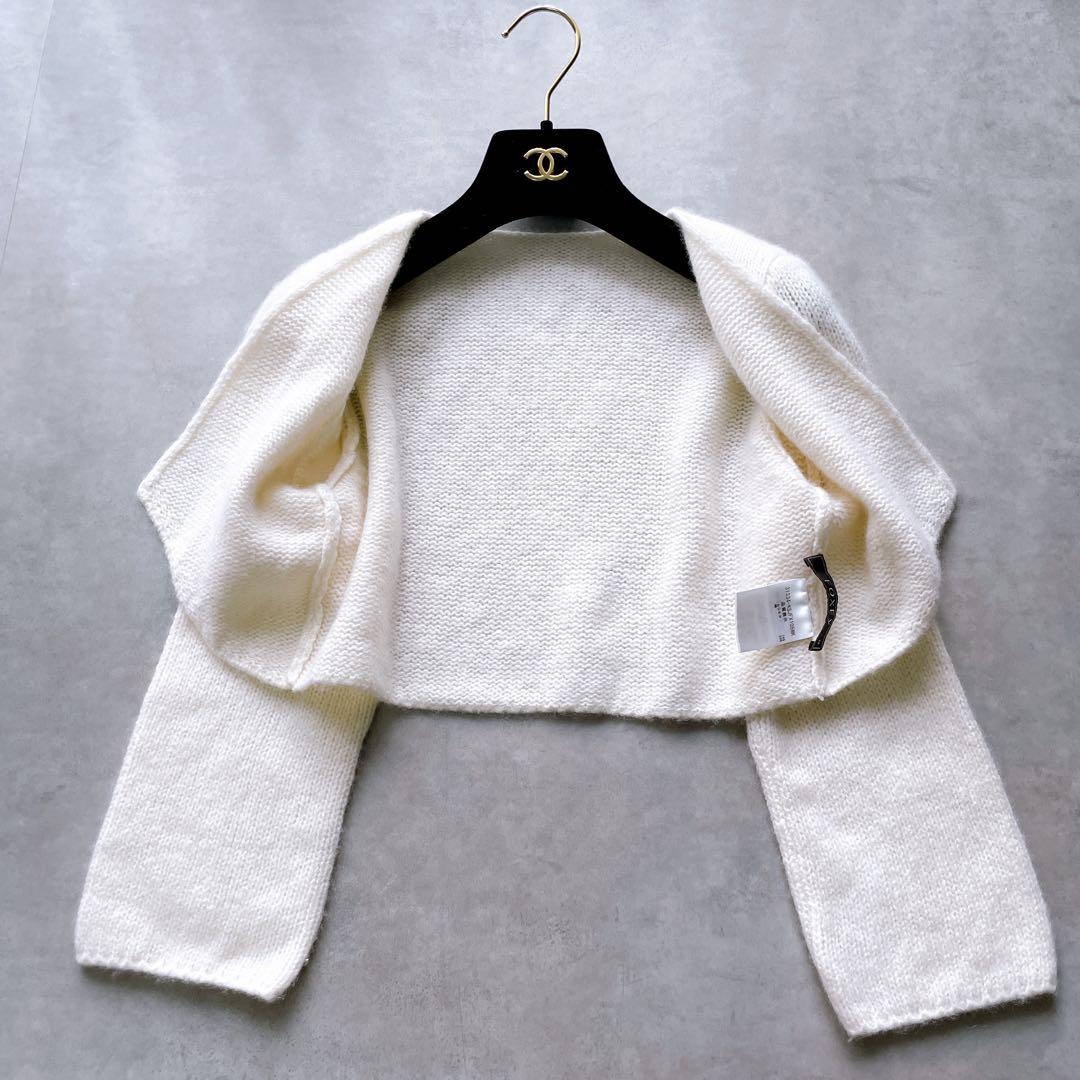 極美品✨フォクシー ニットカーディガン ラパン ボレロ カシミヤシルク 38