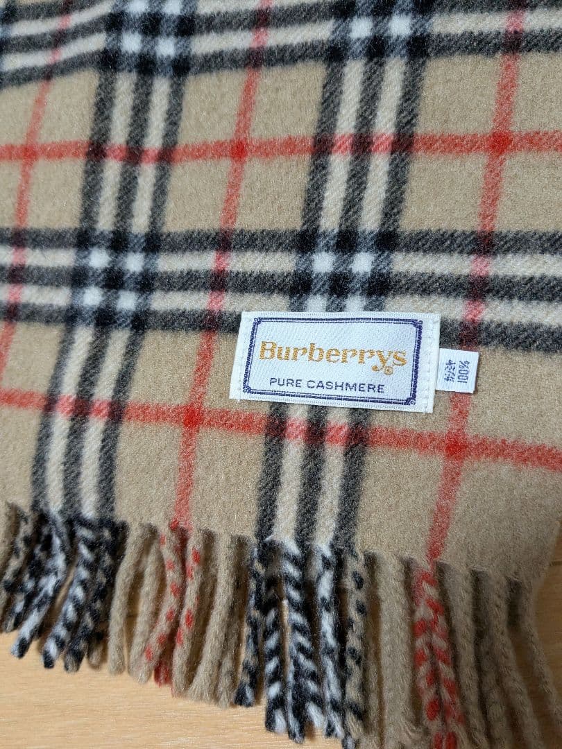 美品 Burberrys バーバリー マフラー カシミヤ100% チェック柄