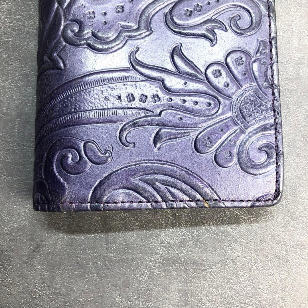 ✨️希少✨️ ETRO エトロ マルゴット ペイズリー ペガサス 長財布 ペガソ 紫