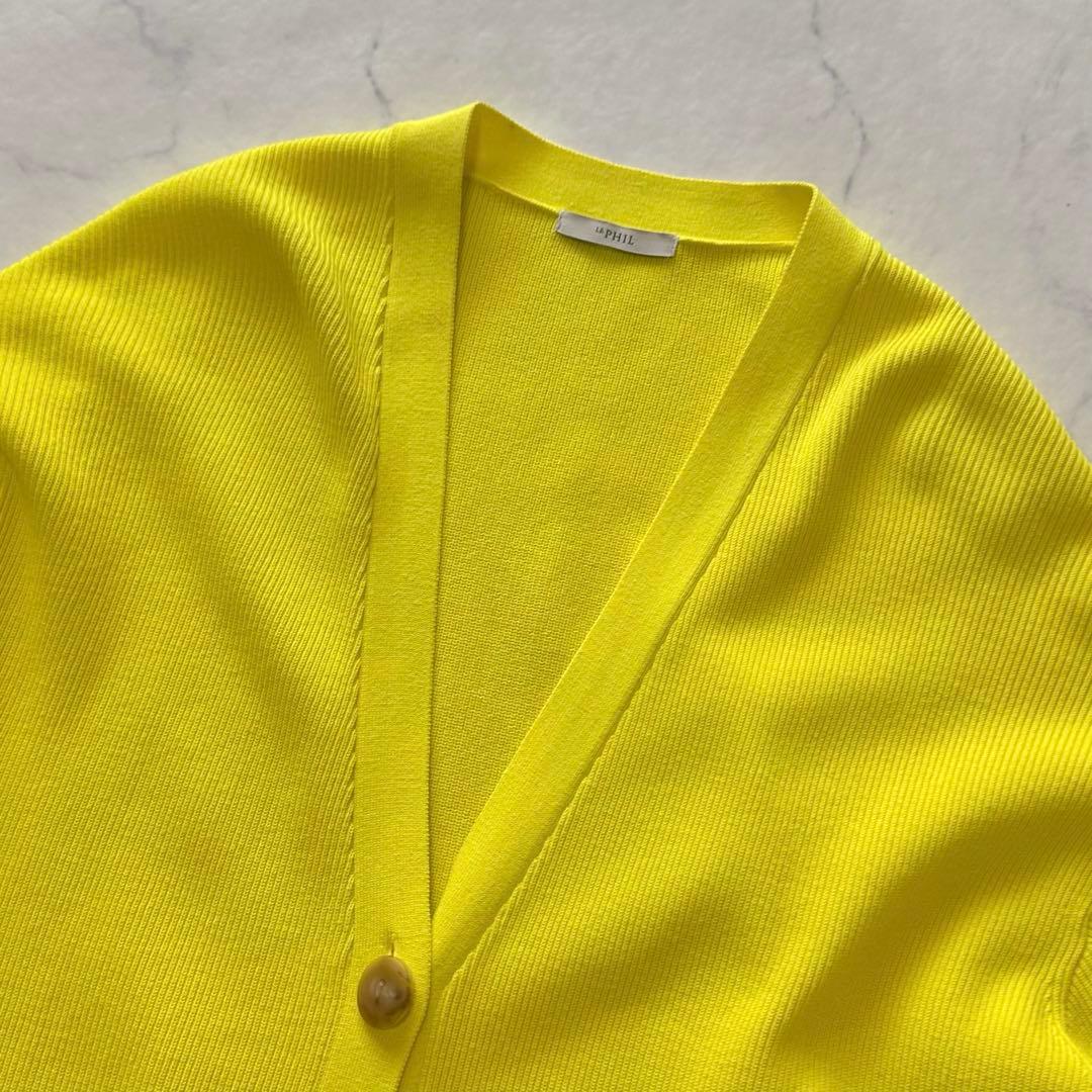 LE PHIL ルフィル 2022 フォルムカーディガン yellow