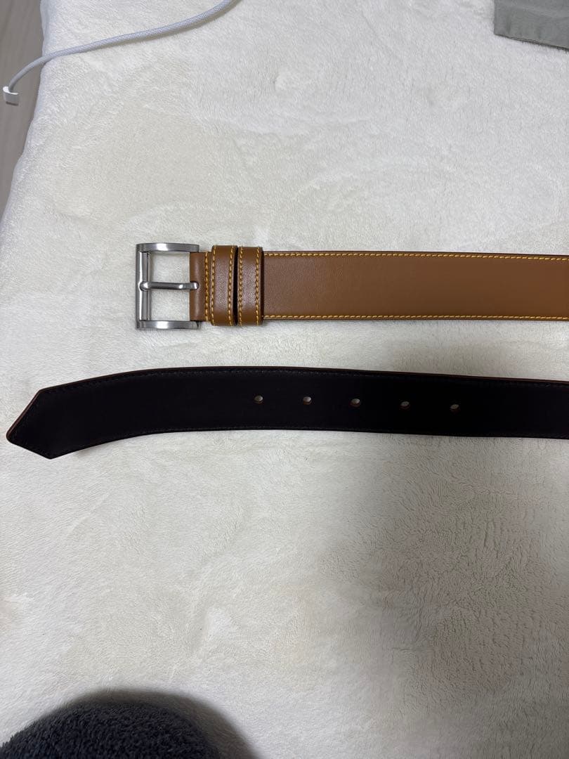 PRADA レザー ベルト 2CC545 ブラウン