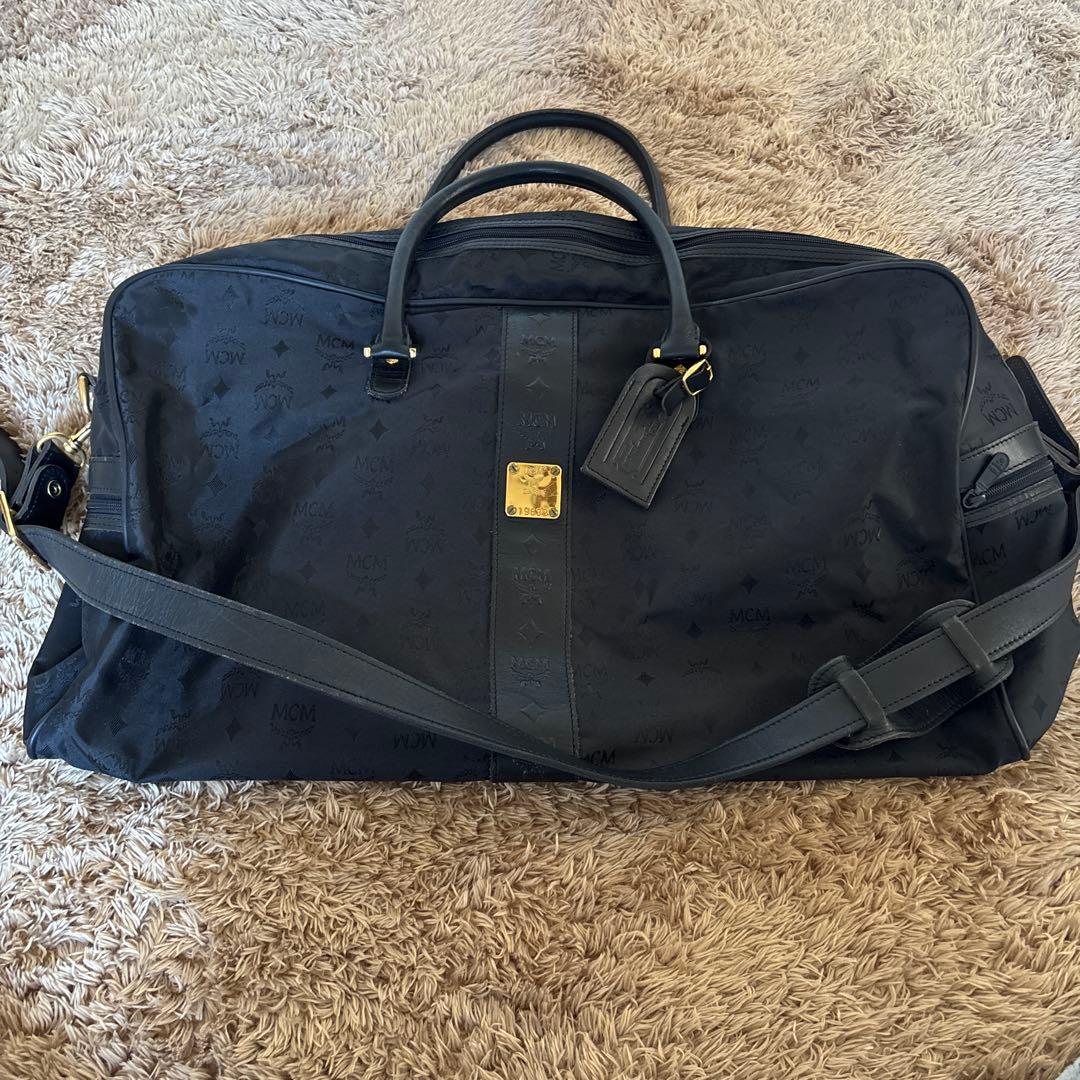 MCM ブラック ボストンバッグ☆ヴィンテージ