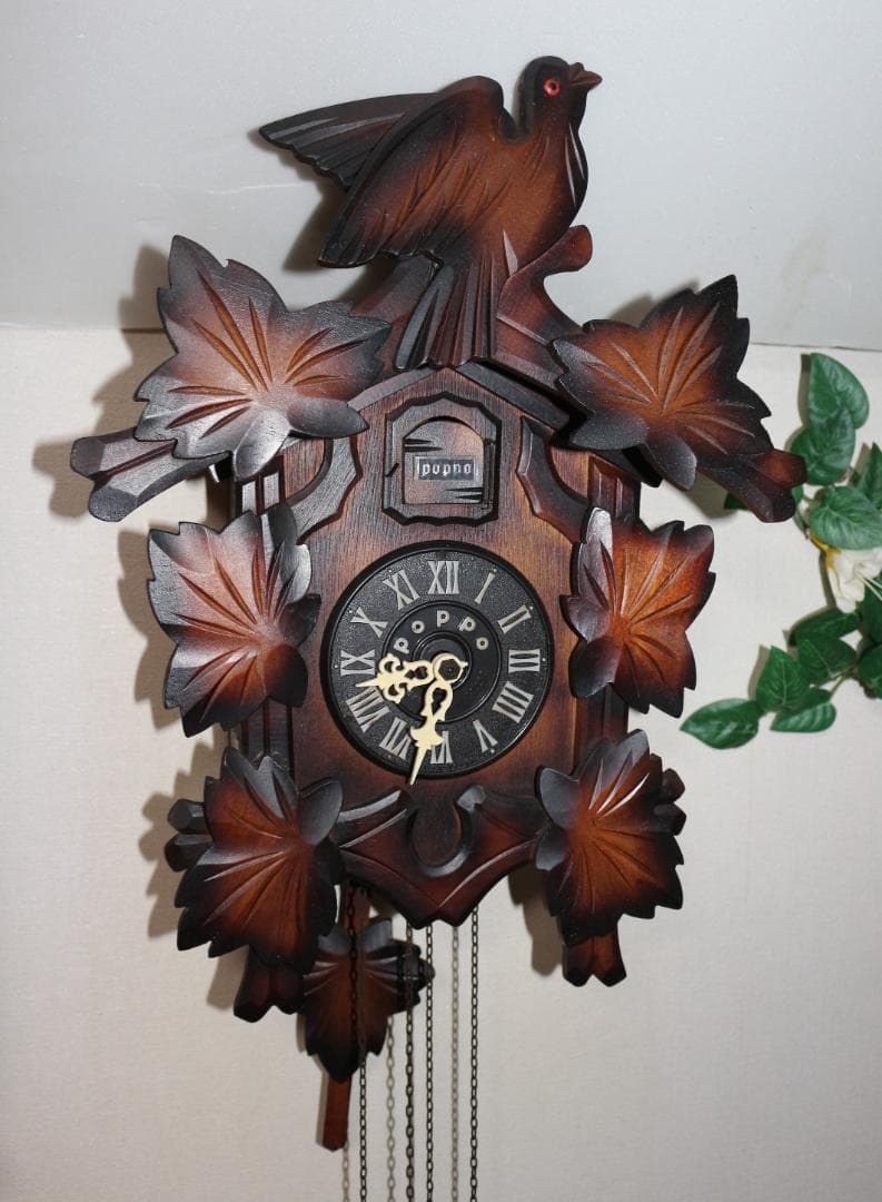 可動品 TEZUKA CLOCK poppo 鳩時計 分銅式 #103 掛時計