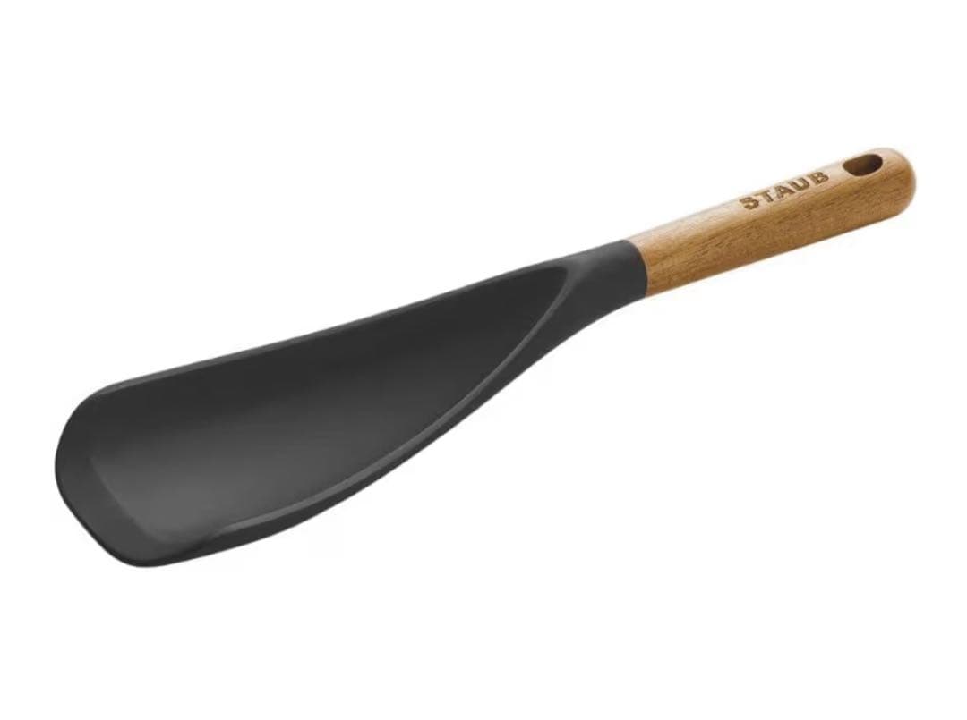 ストウブ(Staub) ココットラウンド ブラック 20cm マルチスプーン付き