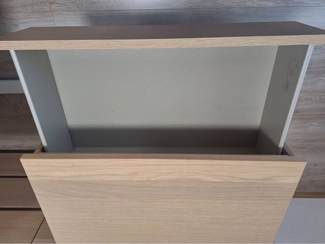 IKEA MALM 3段チェスト　ホワイトステインオーク　1/3