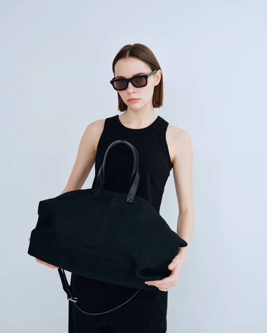 バッグ simply complecated JUTE CANVAS TOTE BAG