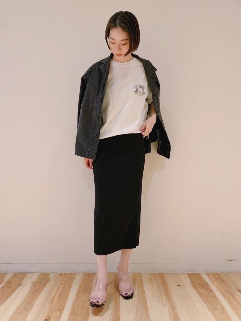美品★plage ARMYシャツジャケット 定価22,000円 アウター 黒