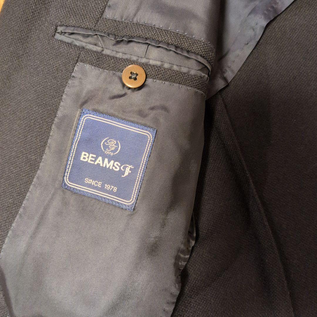 BEAMS　F　ホップサックWOOL　ネイビージャケット　Size95