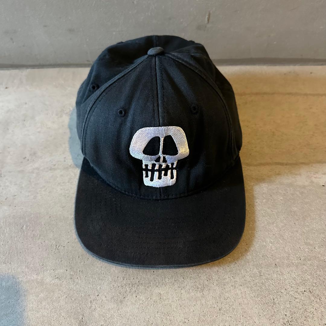 超レア90s old stussy スカルキャップ ブラック