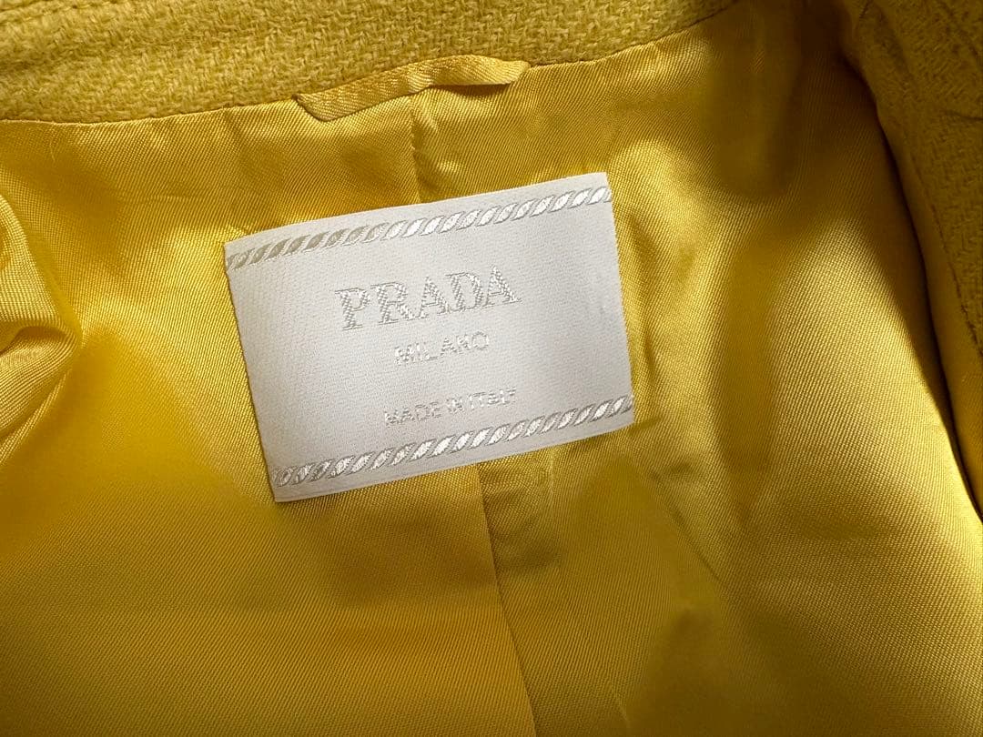PRADA イエローロングコート