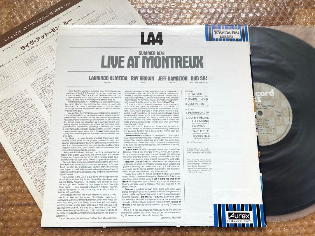 【美品良品ジャズ】LP L.A.4 //ジャスト・フレンズ/ライヴ/ザカ/
