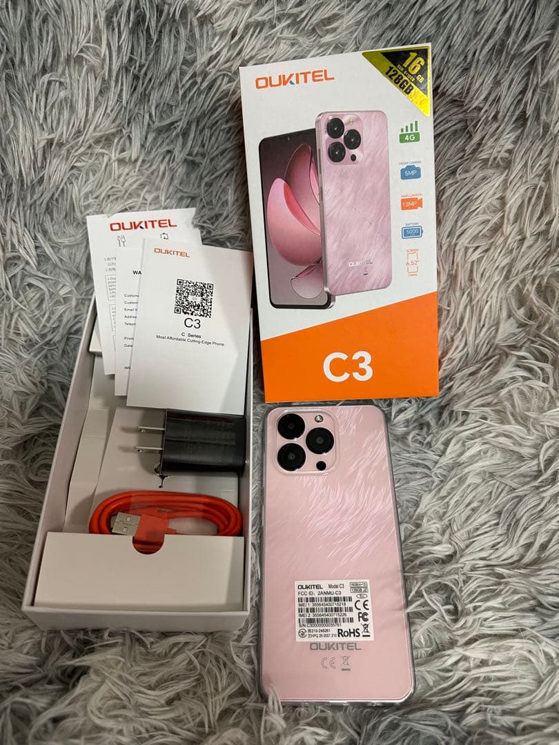 OUKITEL C3SIMフリースマホ 16GB RAM+128GB ROM