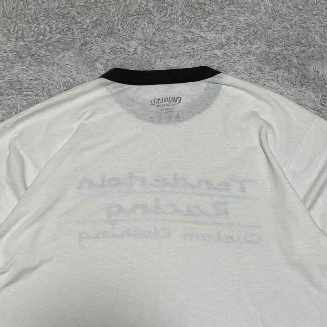 テンダーロイン　リンガーTシャツ　グラフィック　センタープリント　ホワイト　L