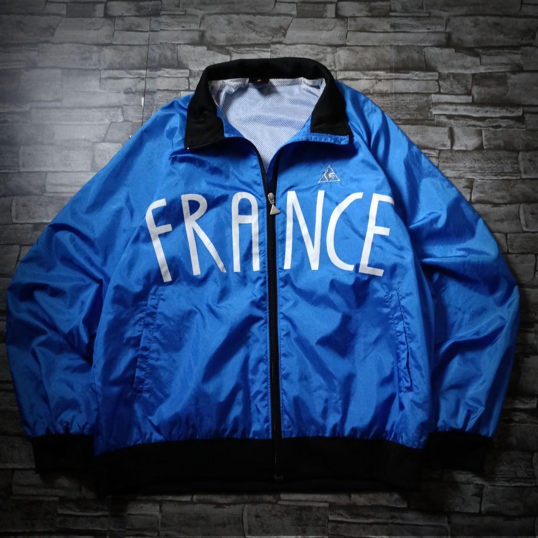 グッドカラー☆ルコックスポルティフ ナイロンジャケット FRANCEロゴ XL