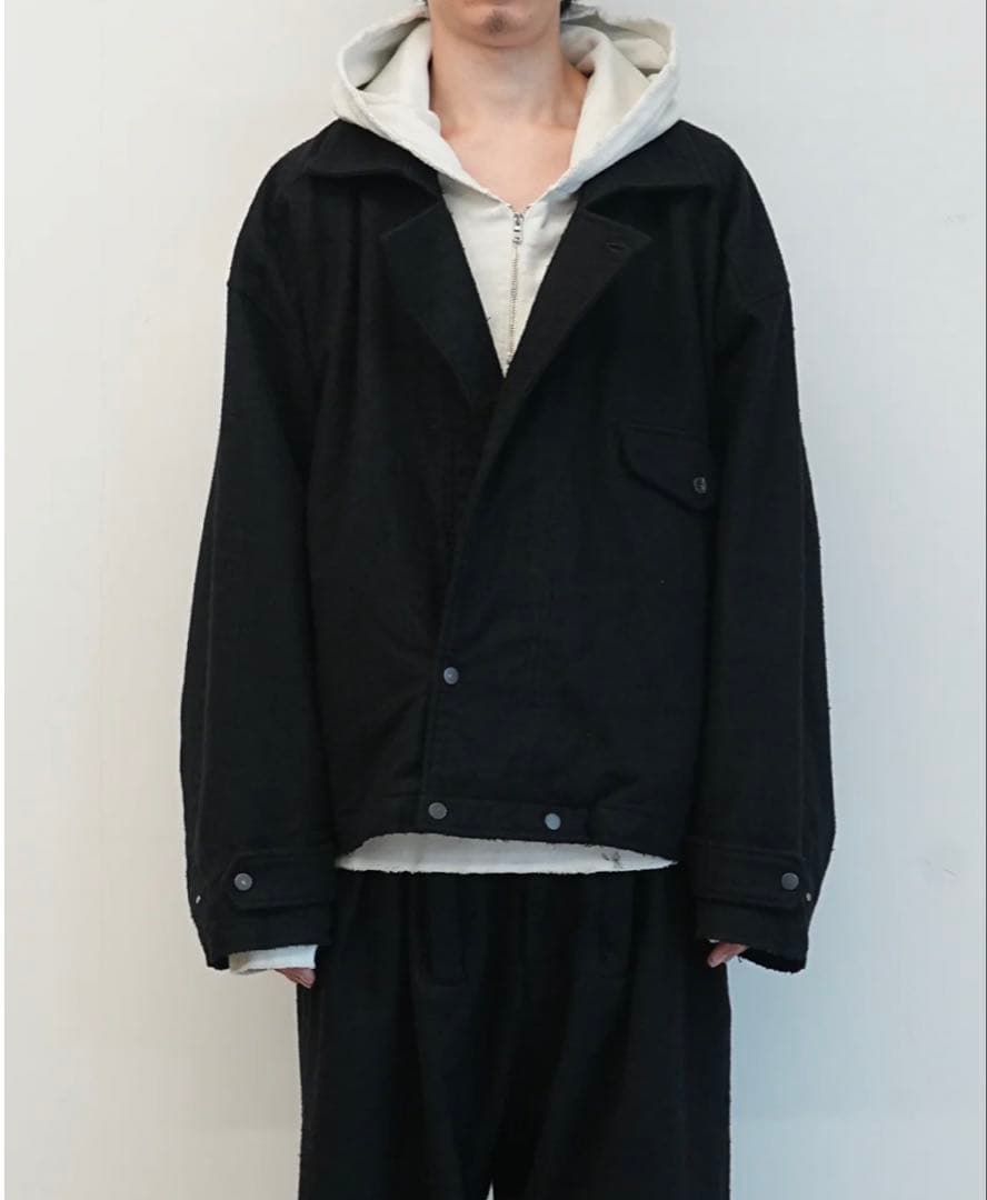 ジャケット・アウター ANCELLM PILLING WOOL DOUBLE BLOUSON