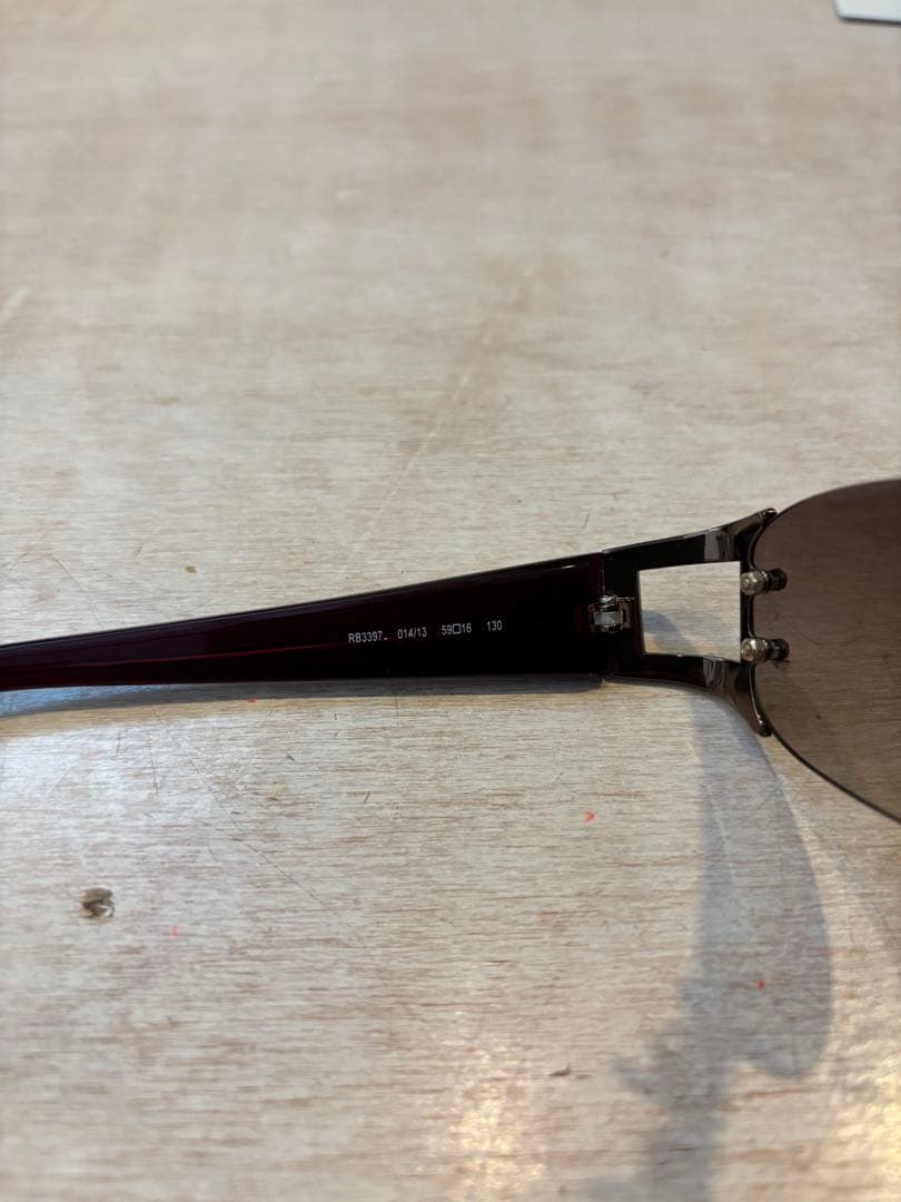Ray-Ban RB3397 ブラウン サングラス ケース付き
