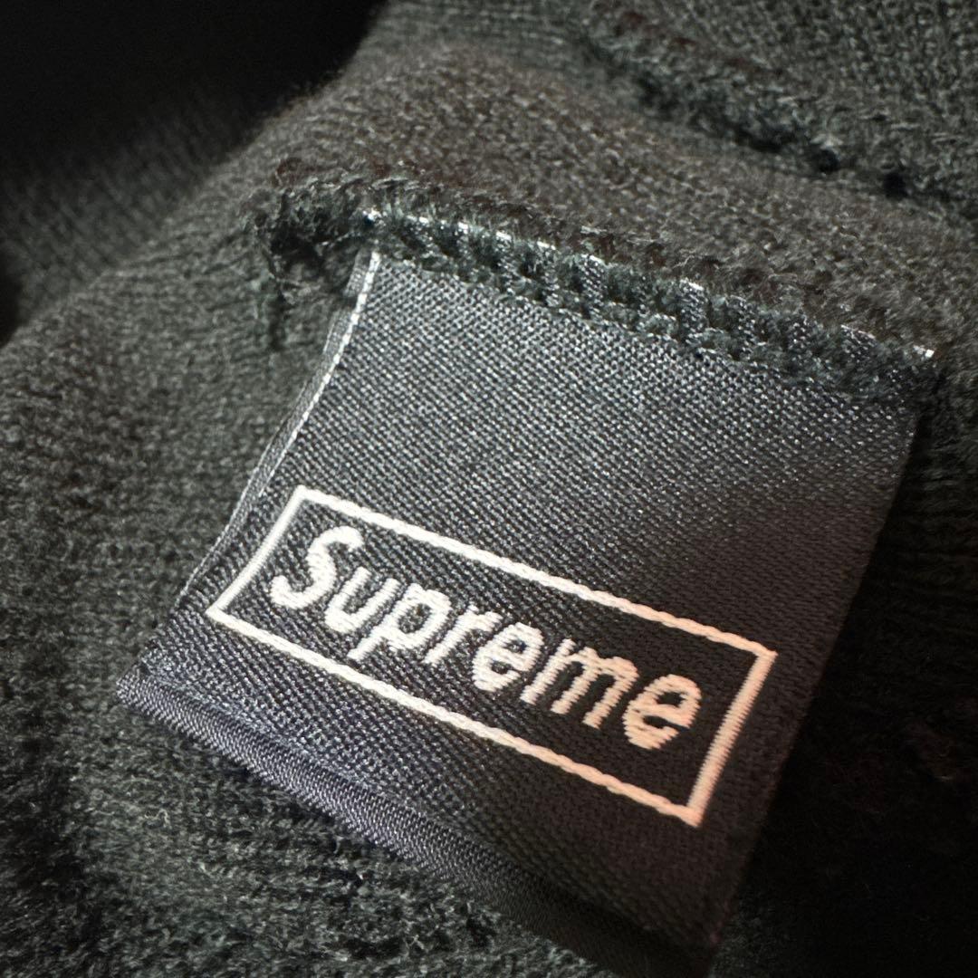 Supreme×New era box logo beanie ブラック