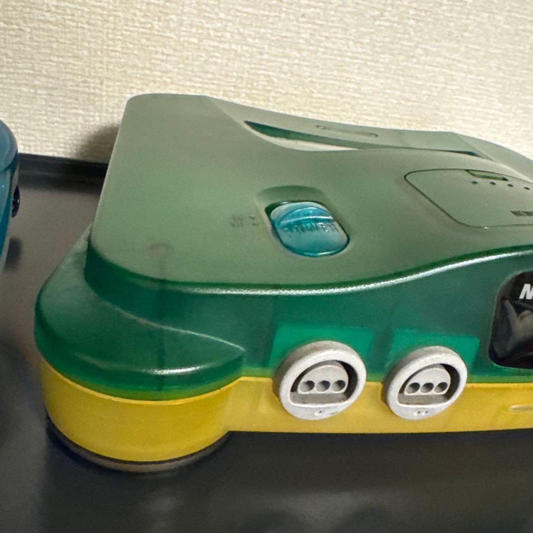 【通電確認済み】ニンテンドー64 本体 クリアブルー コントローラー
