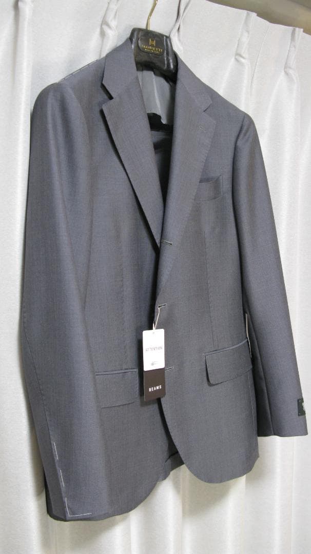 新品 ビームスBrilla DORMEUIL モヘヤスーツ48 グレー
