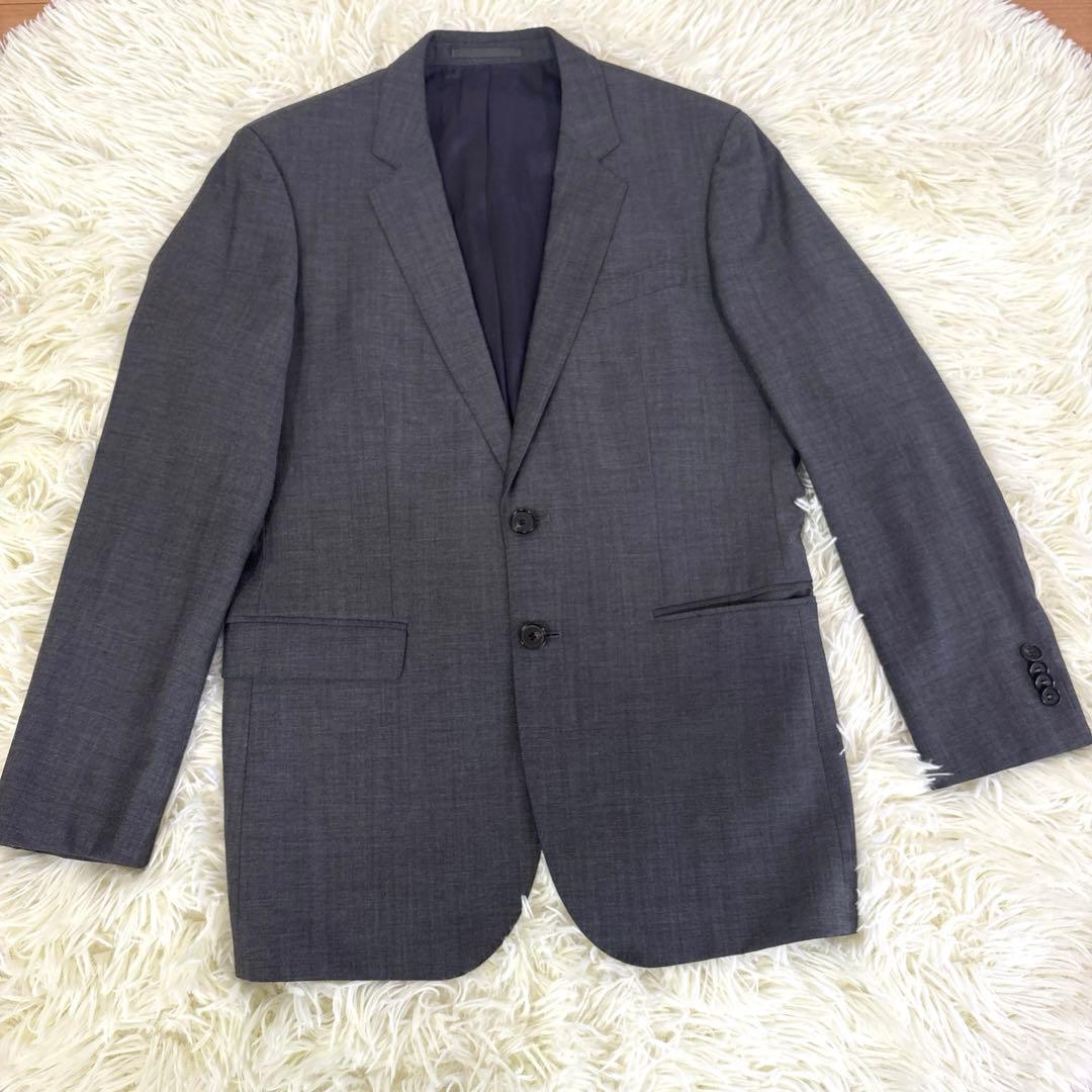 (美品) HUGO BOSS グレー ストレッチスーツ