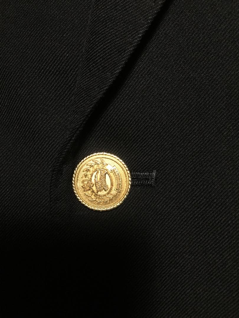 良品 BURBERRY・Wブレザー/テーラードJKT・AB4・金ボタン・紺色