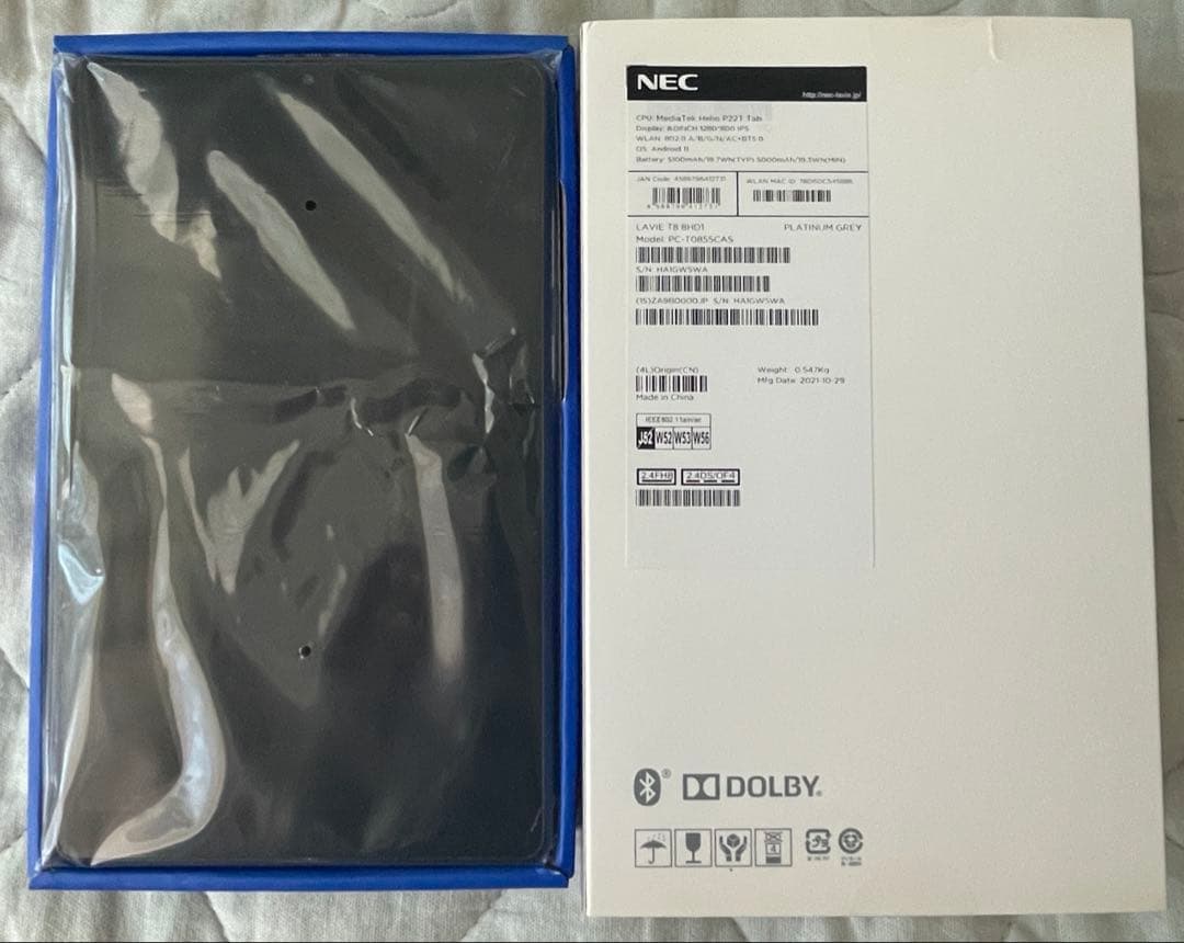 【美品】NEC LAVIE T8 Androidタブレット本体