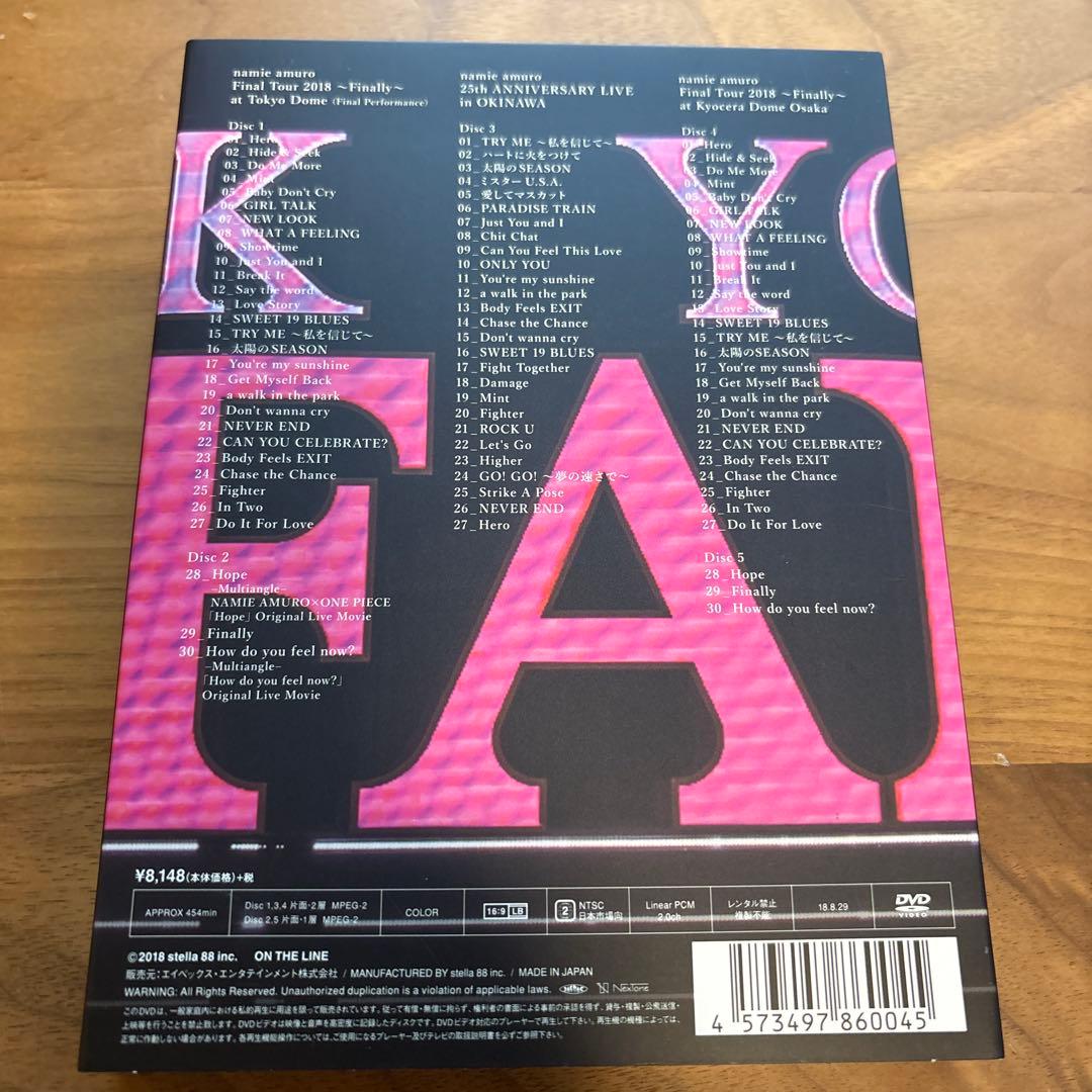 ［美品］安室奈美恵 Final Tour 2018FinallyDVD ５枚組