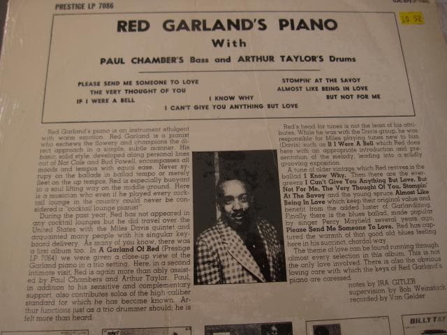 Red Garland’s Piano　レッド・ガーランド