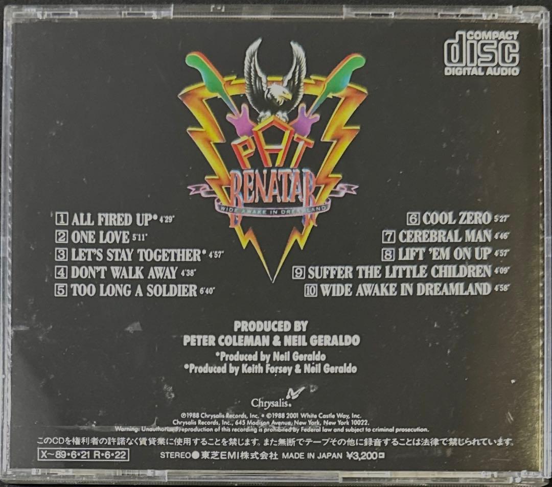 帯付き！国内盤！パット・ベネター / ワイド・アウェイク・イン・ドリームランド