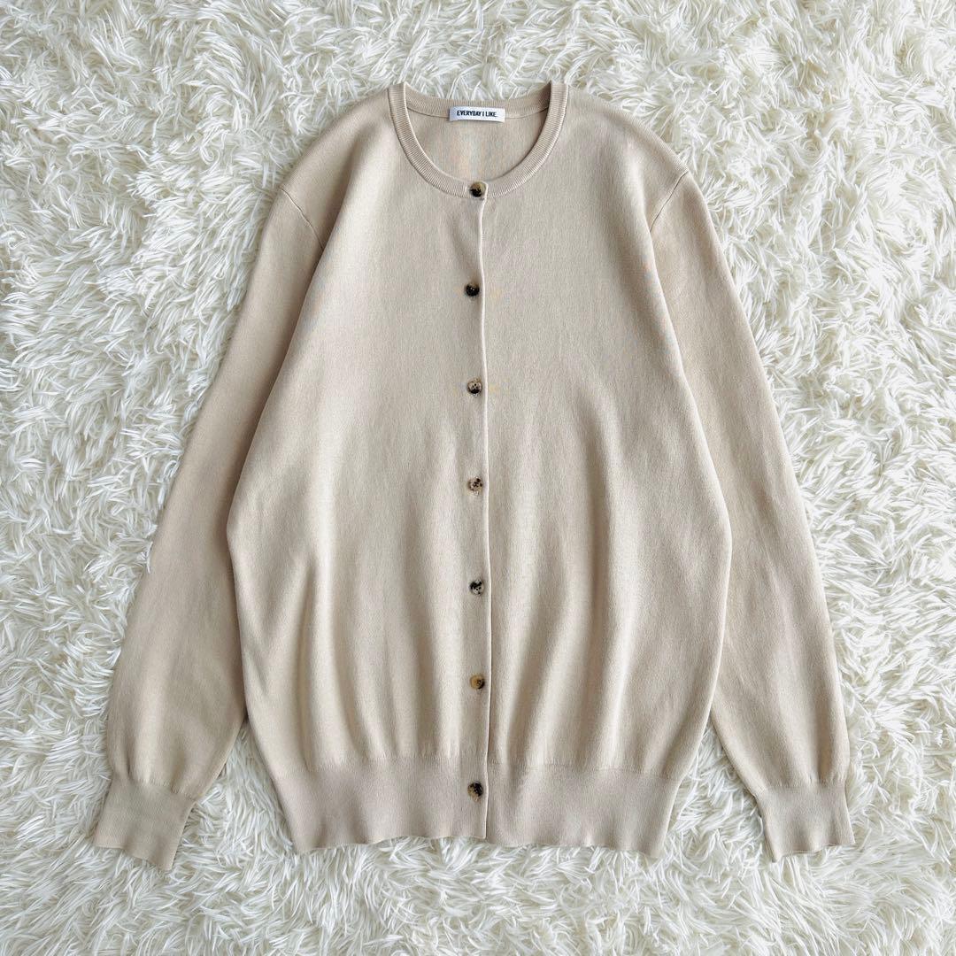 【未使用級】EVERYDAY I LIKE. クルーネック カーディガン