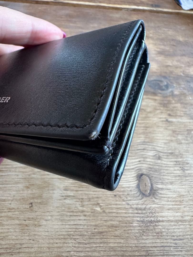 JIL SANDER ブラック 三つ折り財布