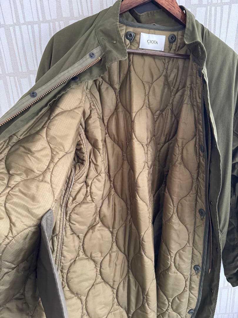 21aw CIOTA シオタ スビンナイロンオックスM65フィッシュテールパーカ