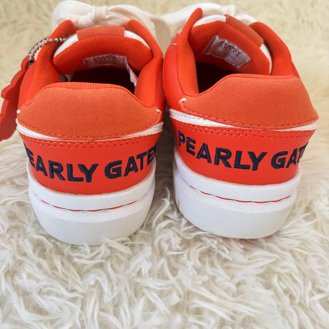 ✨美品　PEARLY GATES パーリーゲイツ　ゴルフシューズ　オレンジ　23